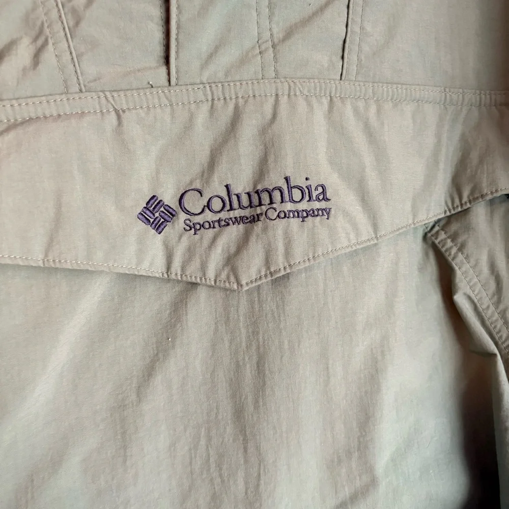 Columbia Sage Green Hooded Pullover Jacket
